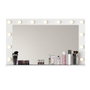 Hanah Home Mesa de Maquillaje Blanca con 13 Focos